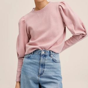 Mango Puff Sleeve Sweater- NWT
